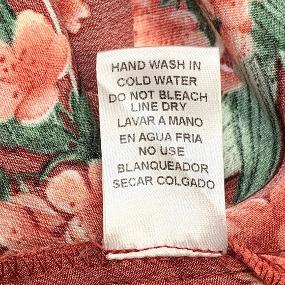 Entro~Women’s Sleeveless Jumpsuit~Cropped Wide‎ Leg~Hawaiian/Tropical Print~Sz M - Picture 10 of 11